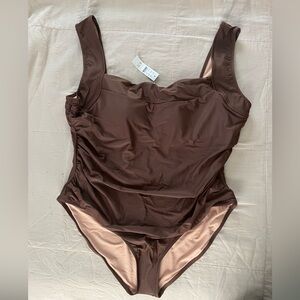 J. Crew Brown Swimsuit NWT